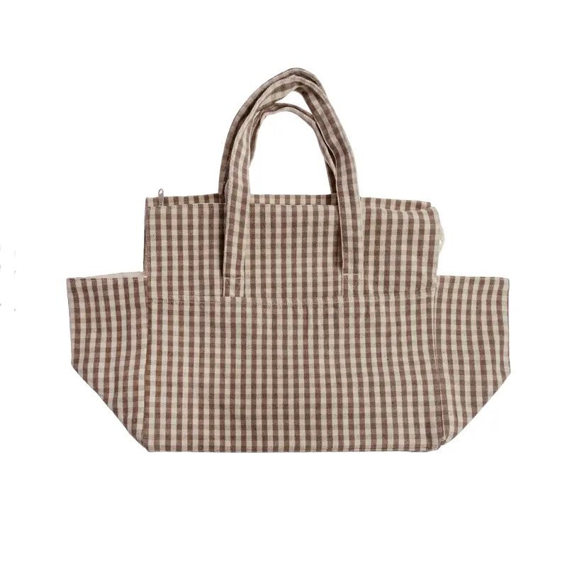 Bolsa Weekend Vichy 40X24X22Cm Ún.