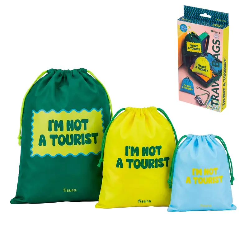 Bolsas de viaje “I’m not a tourist”