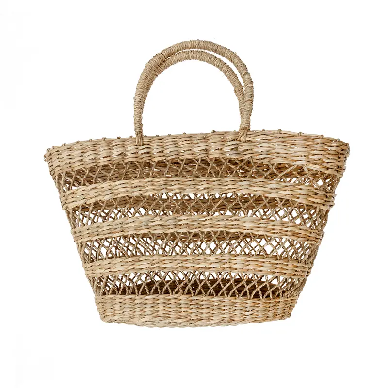 BOLSO SEAGRASS 48X30X18 MARRON