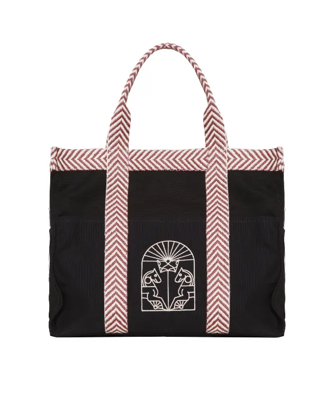BOLSO TOTE GRECA (negro)