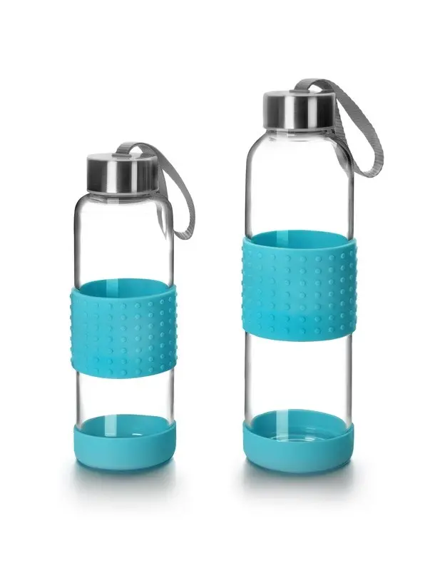 BOTELLA DE VIDRIO SKY  500 ML AZUL