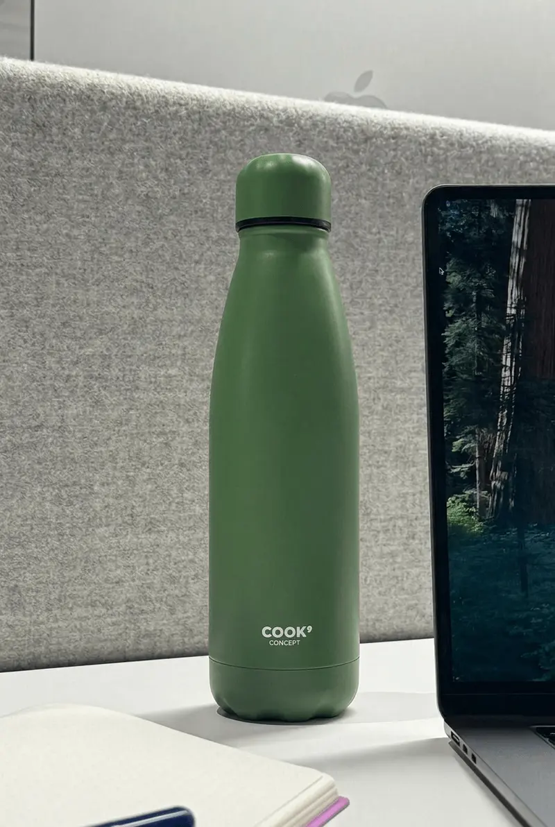 Botella Térmica Con Doble Pared Verde