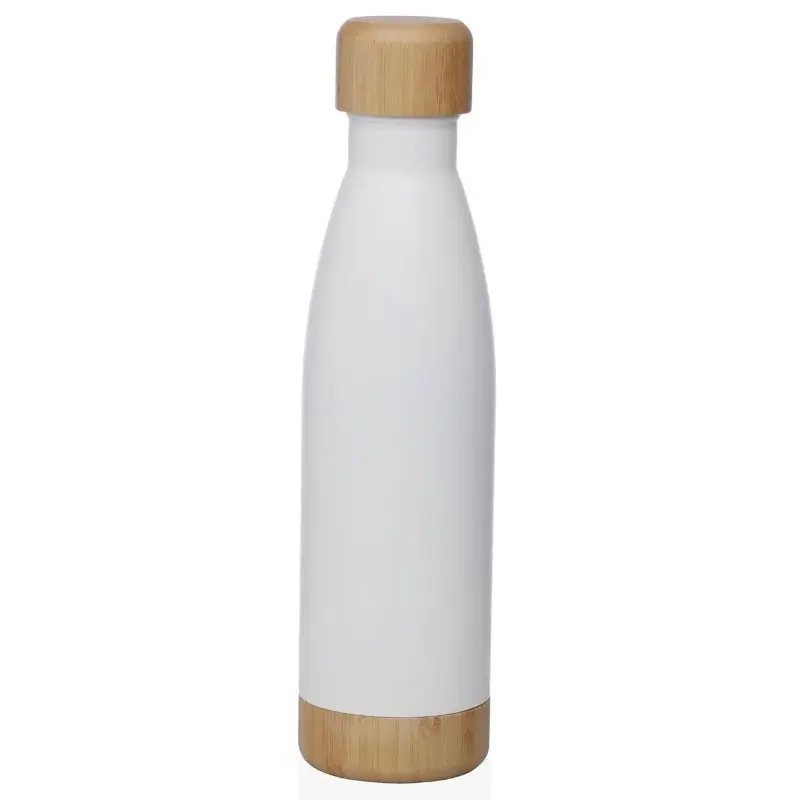 BOTELLA TERMO BLANCA MATE 500ML ACERO INOXIDABLE