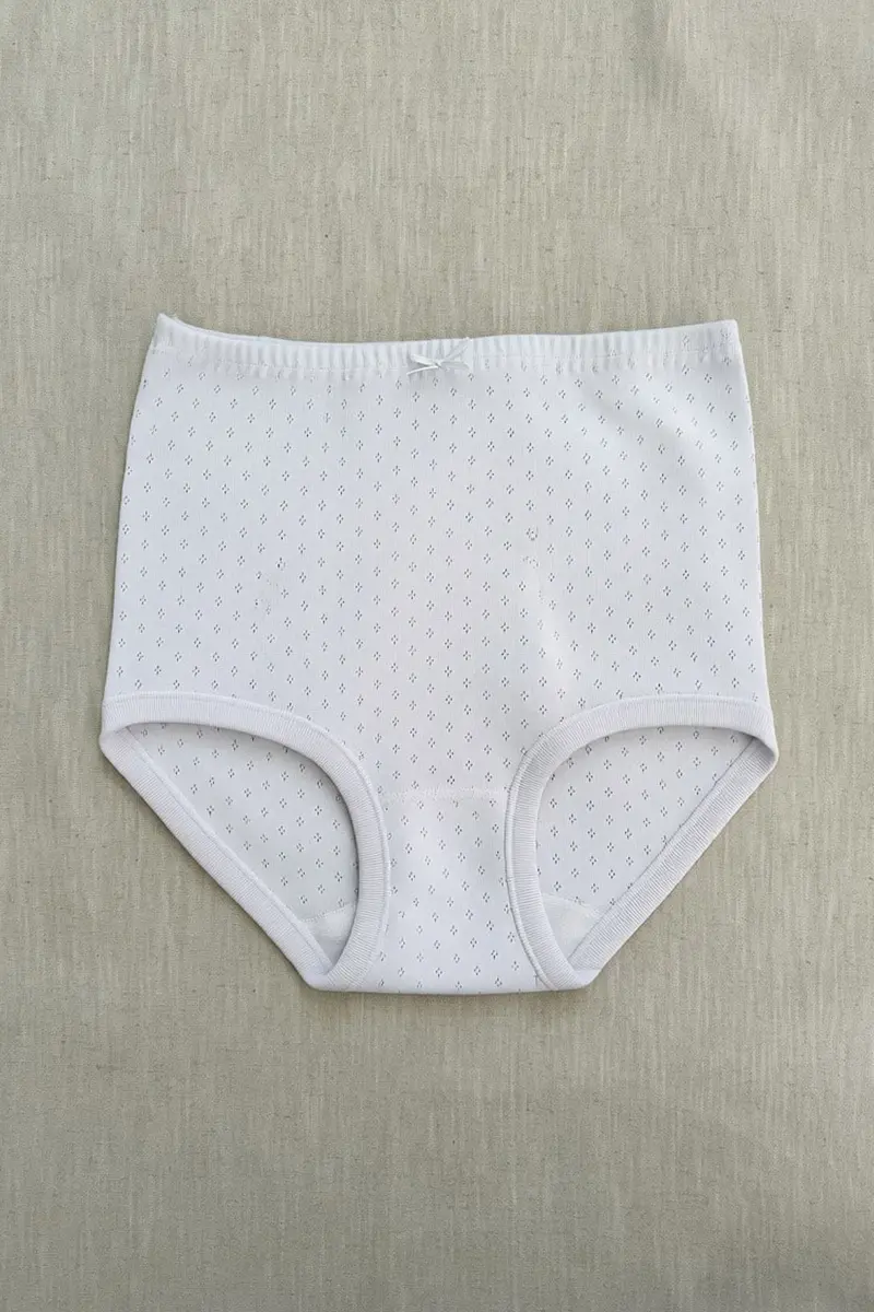 Braguita clásica alta de algodón jacquard