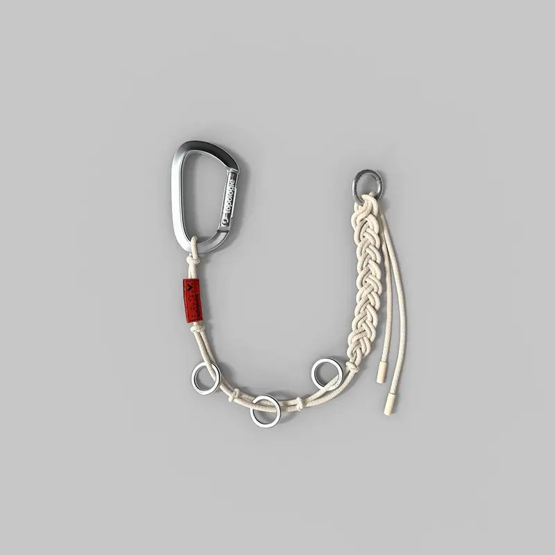 Braided Keychain Off White