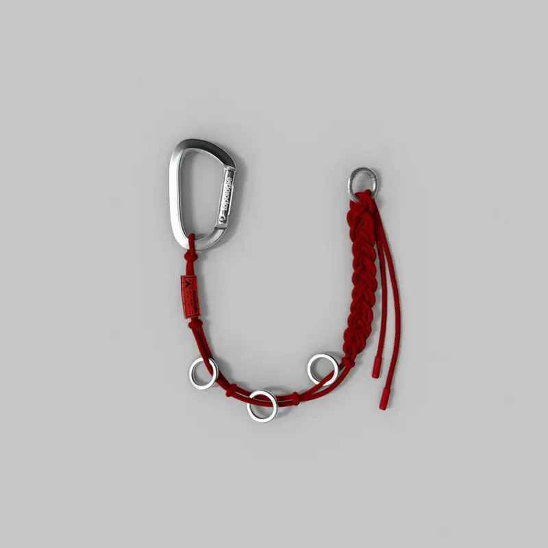 Braided Keychain Red