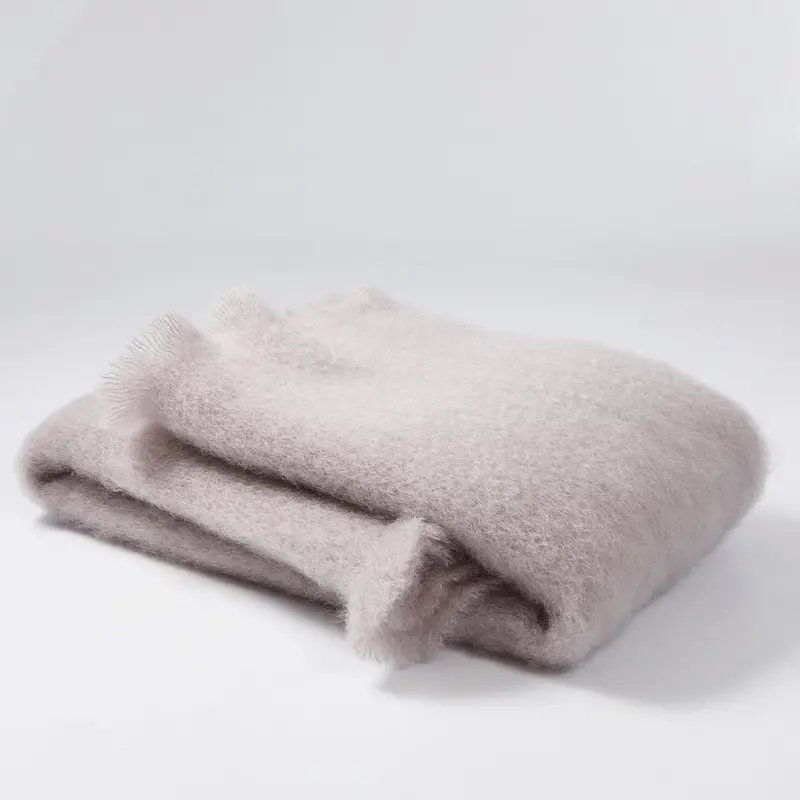 Bufanda Mohair Gris Topo Claro 043 35x170