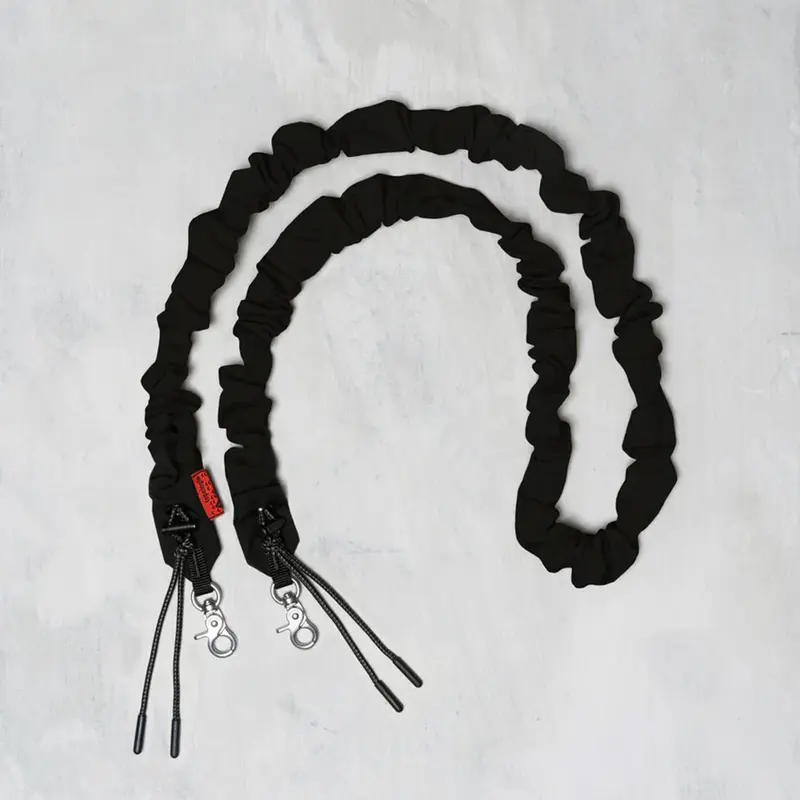 Bungee Strap Black Tech Sateen