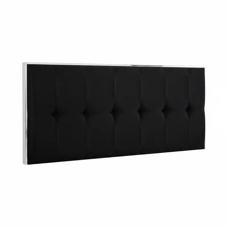 Cabecero de cama con capitoné modelo 4800 Negro