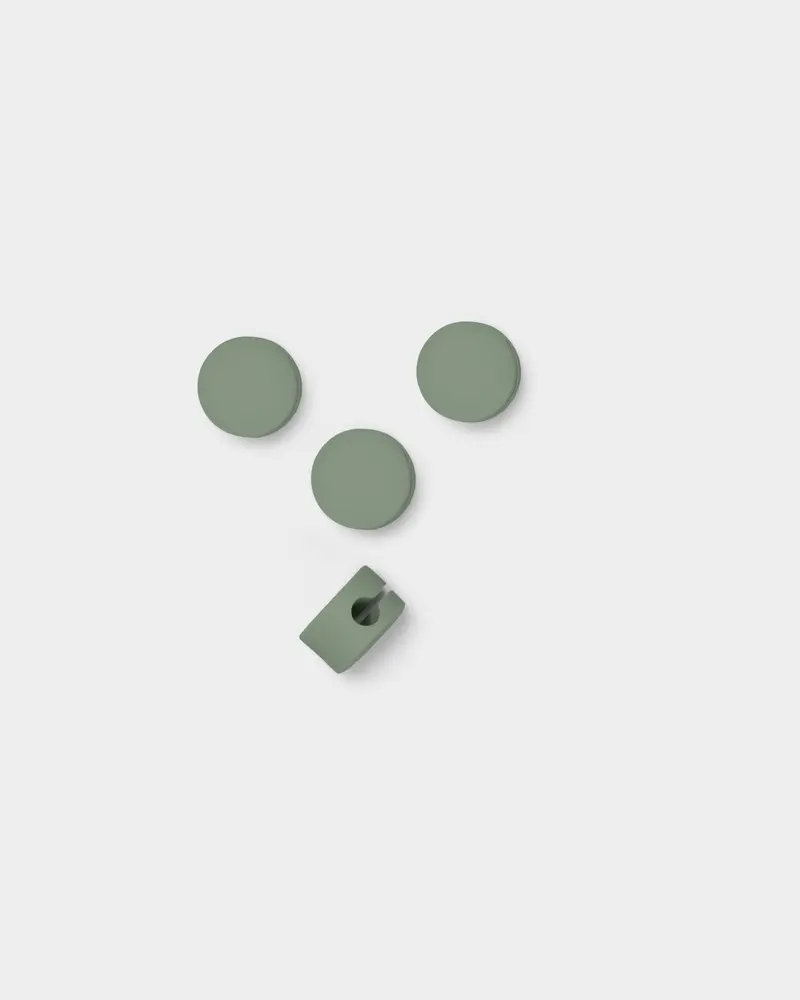 Cable Dots - Mossy Green