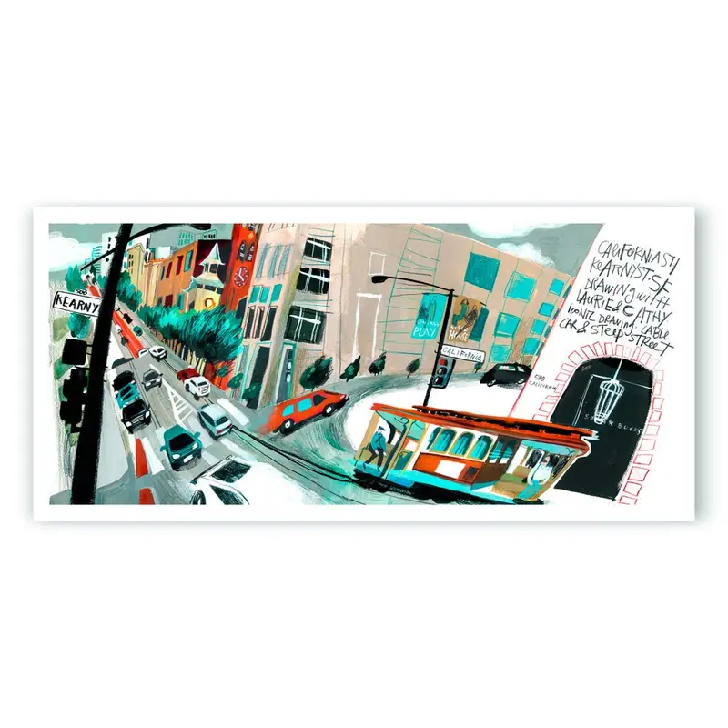 Cablecar San Francisco Giclée Print