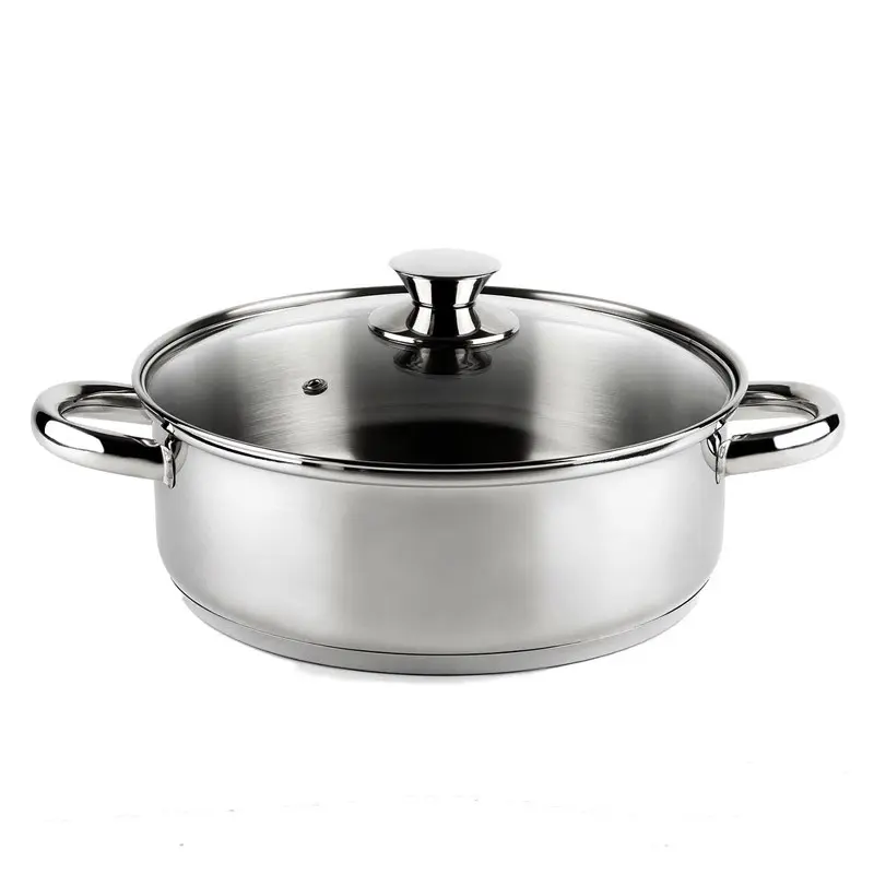 CACEROLA INOX CON TAPA 18CM