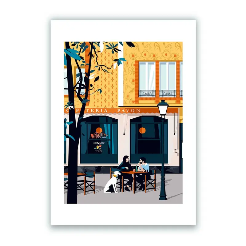 Café Pavón Impresión Giclée