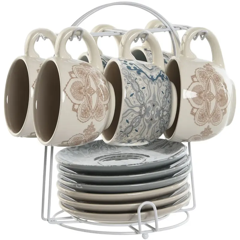 CAFE SET 6 DOLOMITE 20X18X20 180 ML DELHI