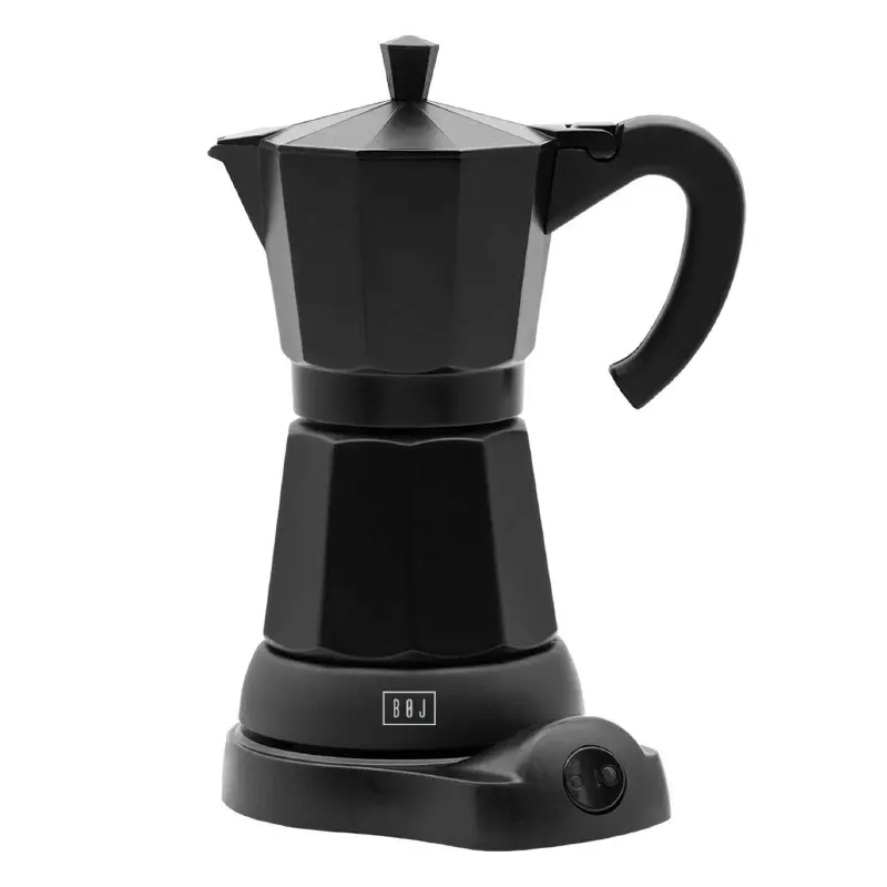 CAFETERA EXPRESS ELECTRICA ALUM. NEGRA 6 TAZAS