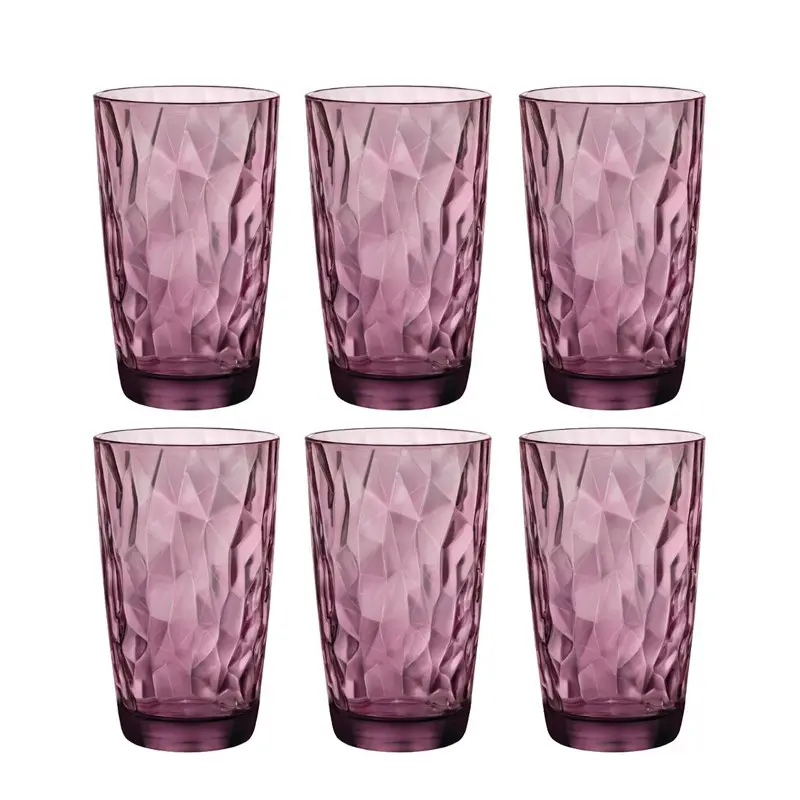 CAJA 6 VASOS DIAMOND ROCK PURPLE 47CL FA