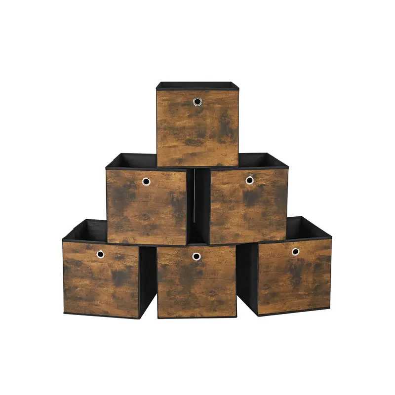 Caja Almacenaje con Asa Organizadora de Tela Oxford y Tela no Tejida Ajustable Plegable