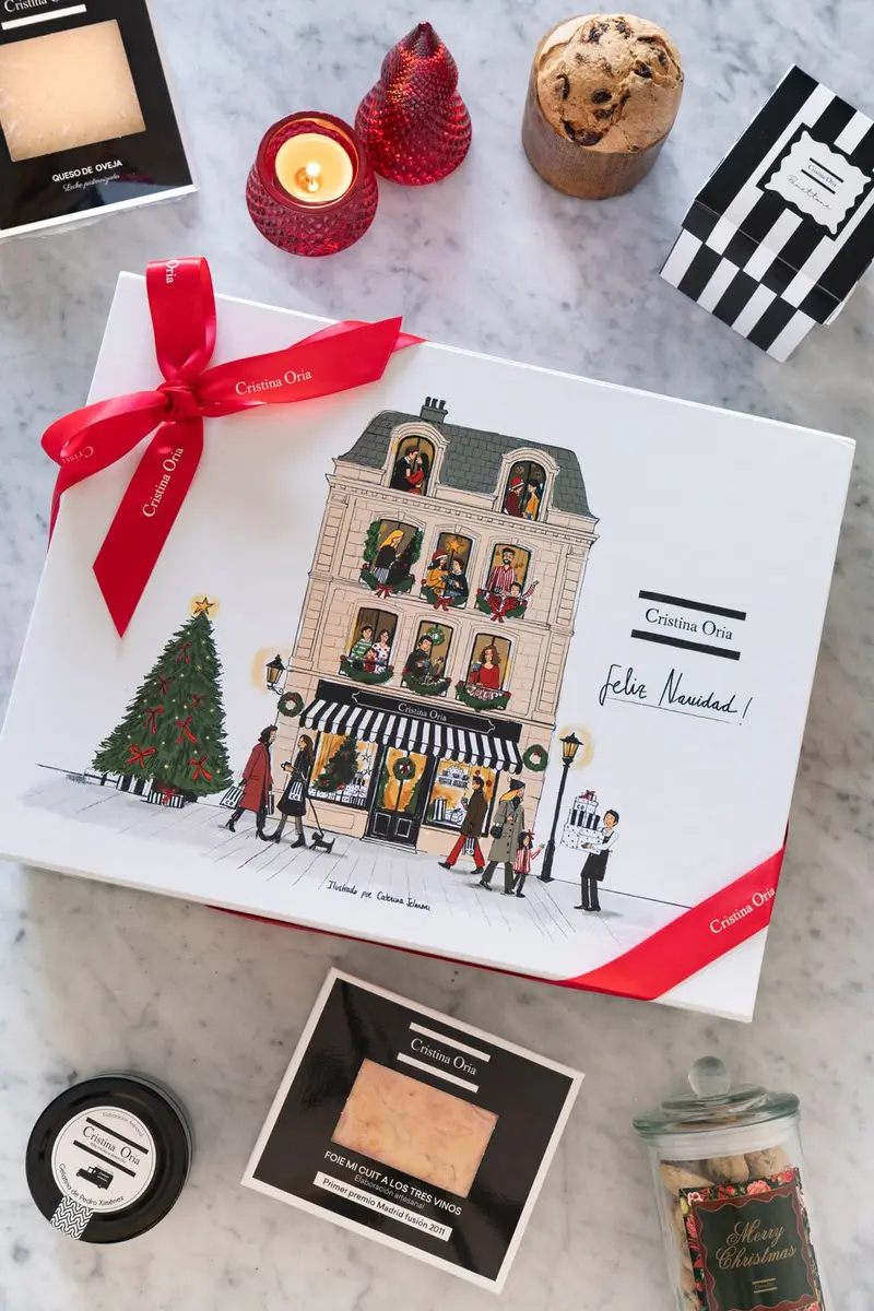 Caja Blanca Co Pequeña "Feliz Navidad"