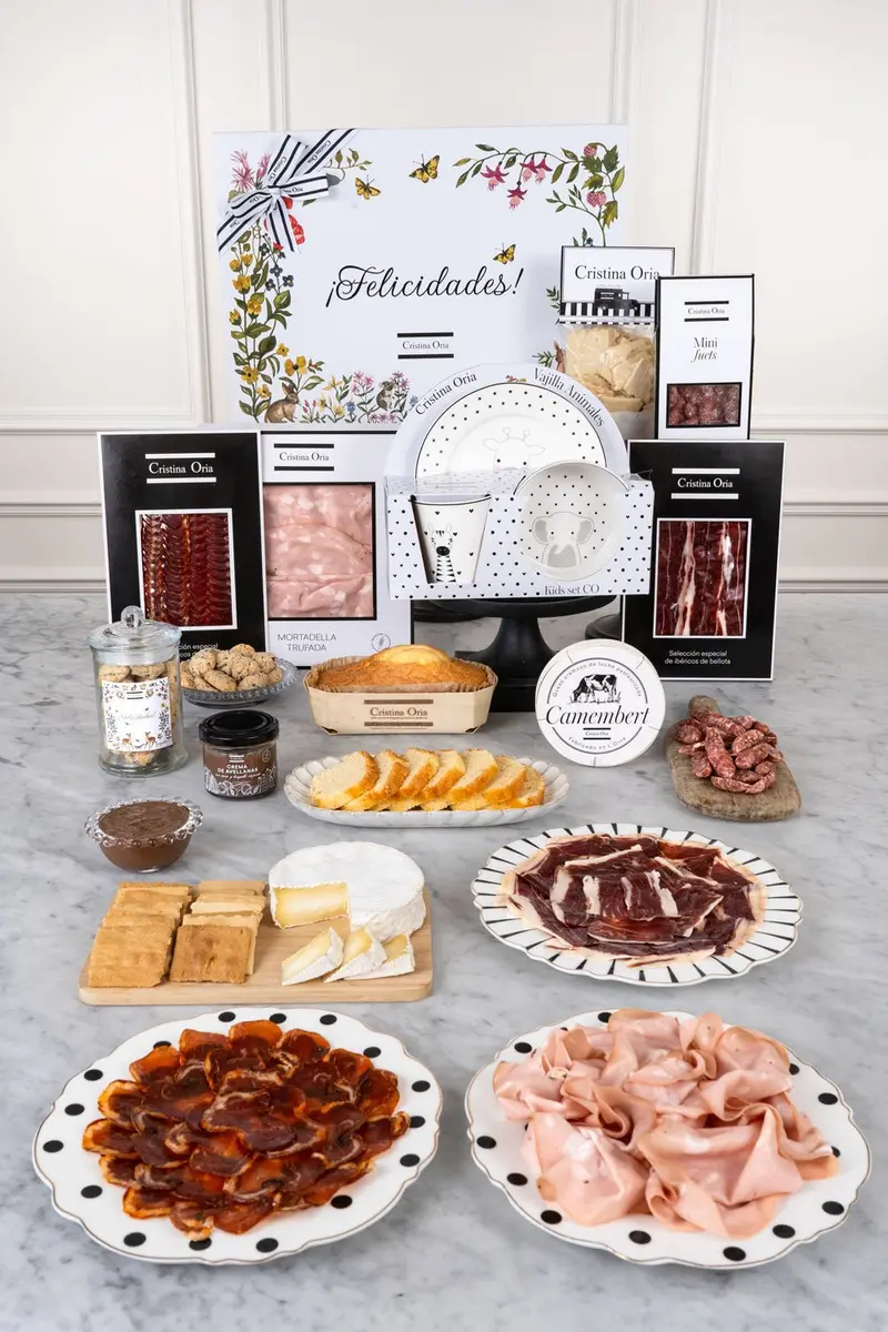 Caja Recién Mamá Ibéricos Premium & Vajilla Infantil CO
