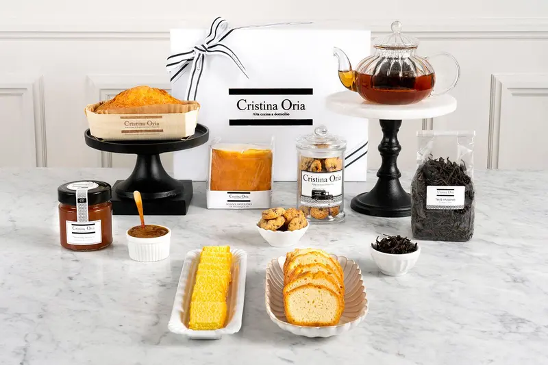 Caja Tetera De Cristal, Té & Dulces
