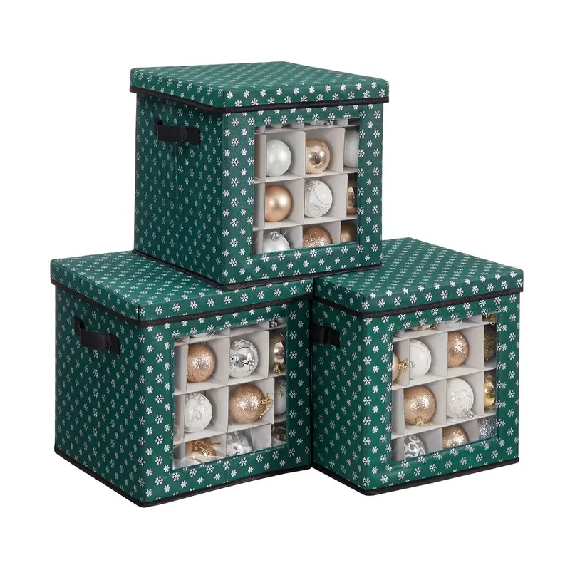 Cajas de Almacenamiento para Decoración Navideña