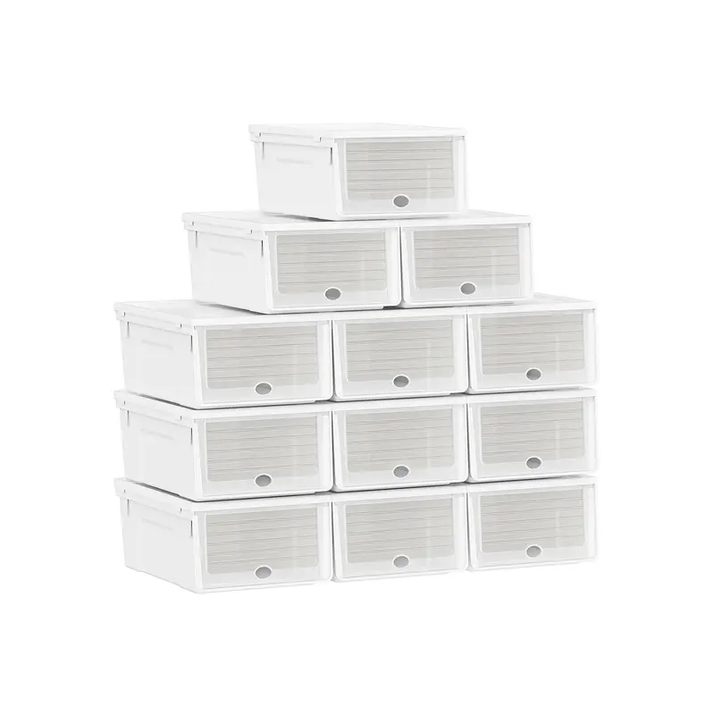 Cajas de Plástico para Zapatos Blanco