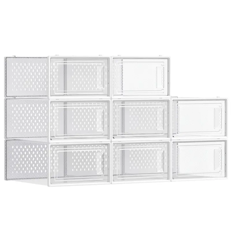 Cajas de Zapatos Plástico Plegable y Apilable