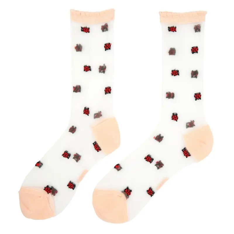 Calcetines Transparentes Mariquita