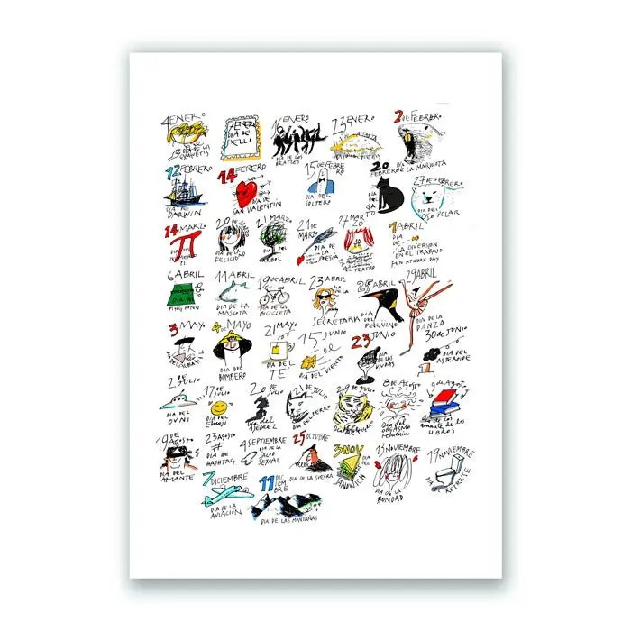 Calendario Impresión Giclée
