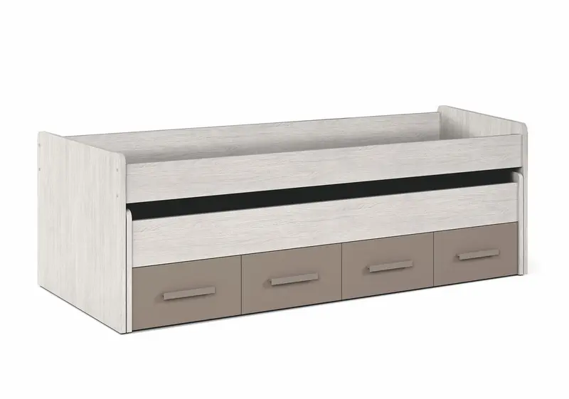 Cama Doble con 2 Cajones y Somier Ares Plus