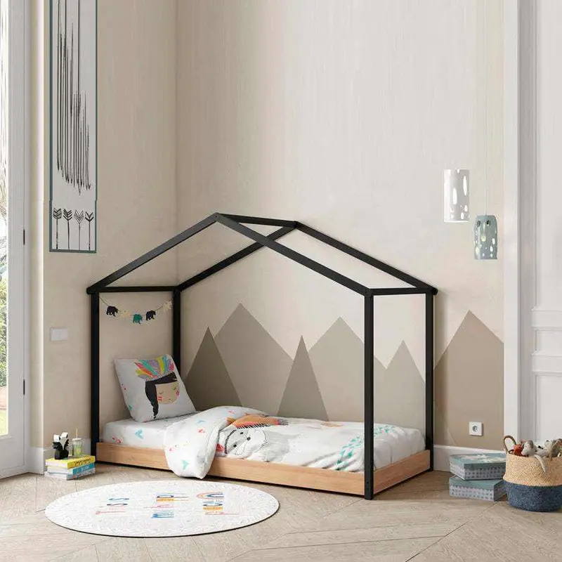Cama Montessori Cabaña Madera
