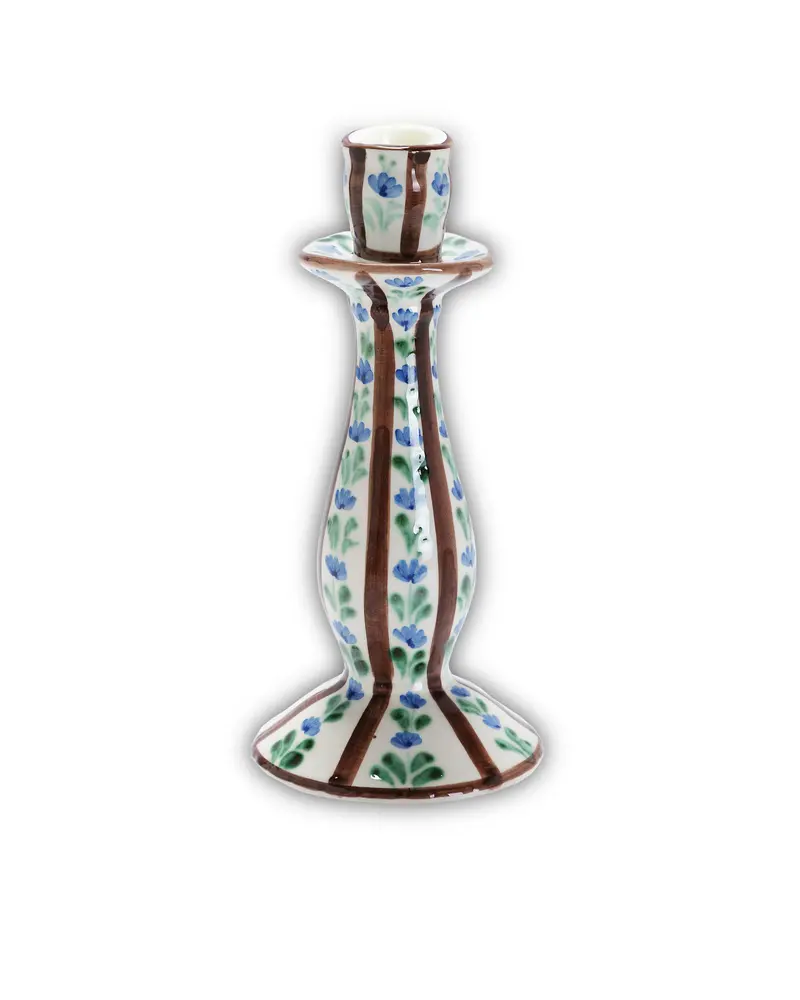 CANDELABRO CERAMICA CHITA AZUL