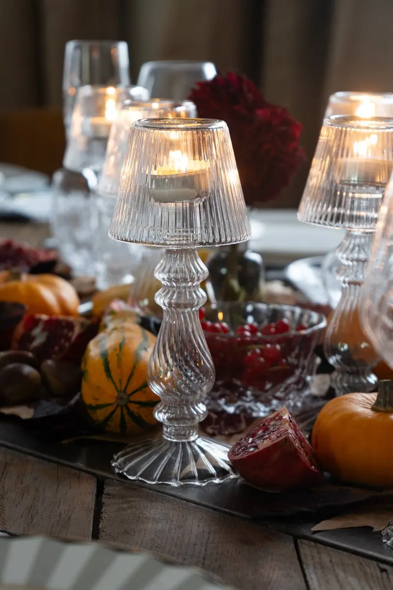 Candelabro De Cristal Con Diseño De Lámpara Milán