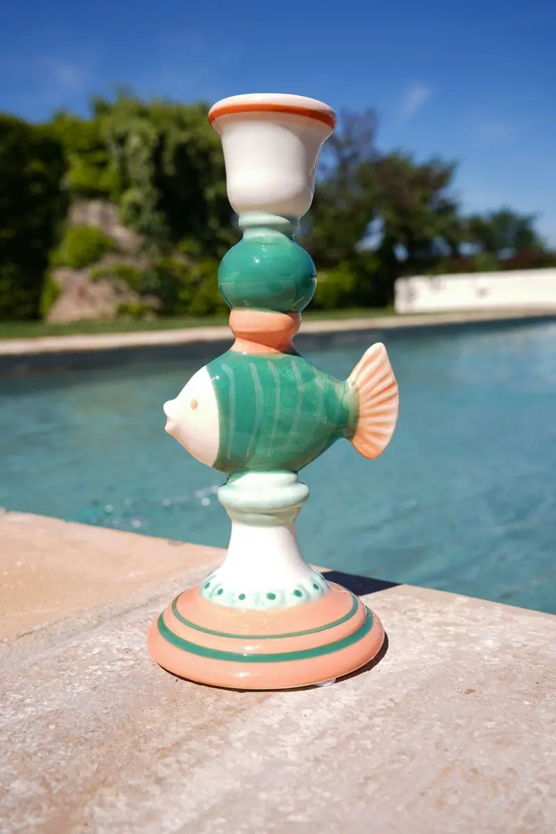 Candelabro Pez Verde