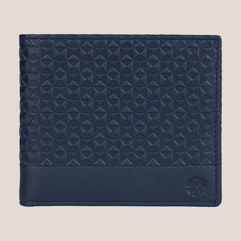 Cartera Geo Azul con Monedero