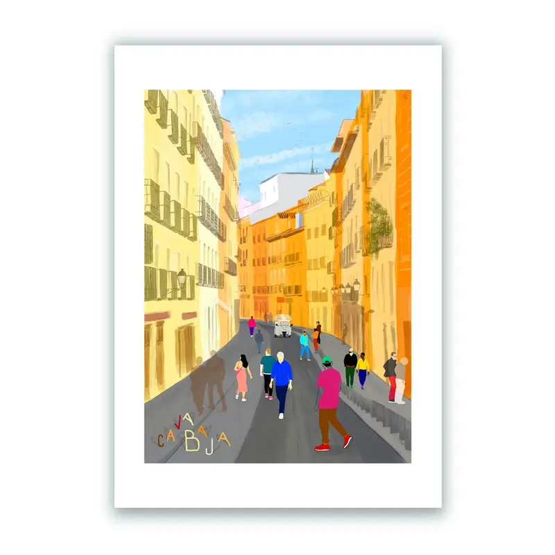 Cava Baja, Letras Impresión Giclée