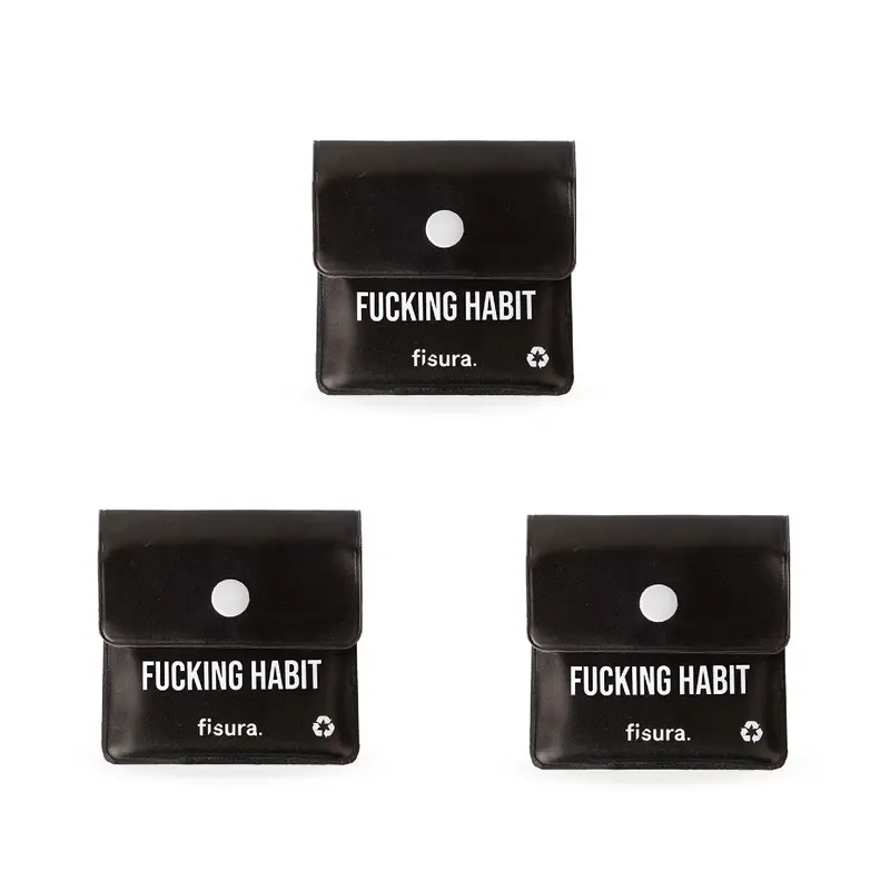 Cenicero portátil “Fucking habit” 3 unidades