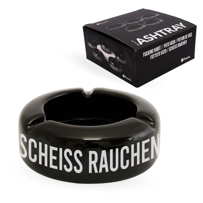 Cenicero “Scheiss Rauchen” ALE