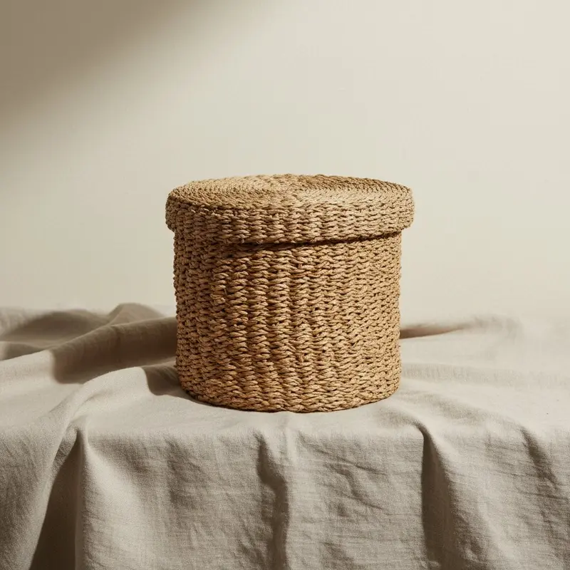 Cesta con tapa 14x15cm