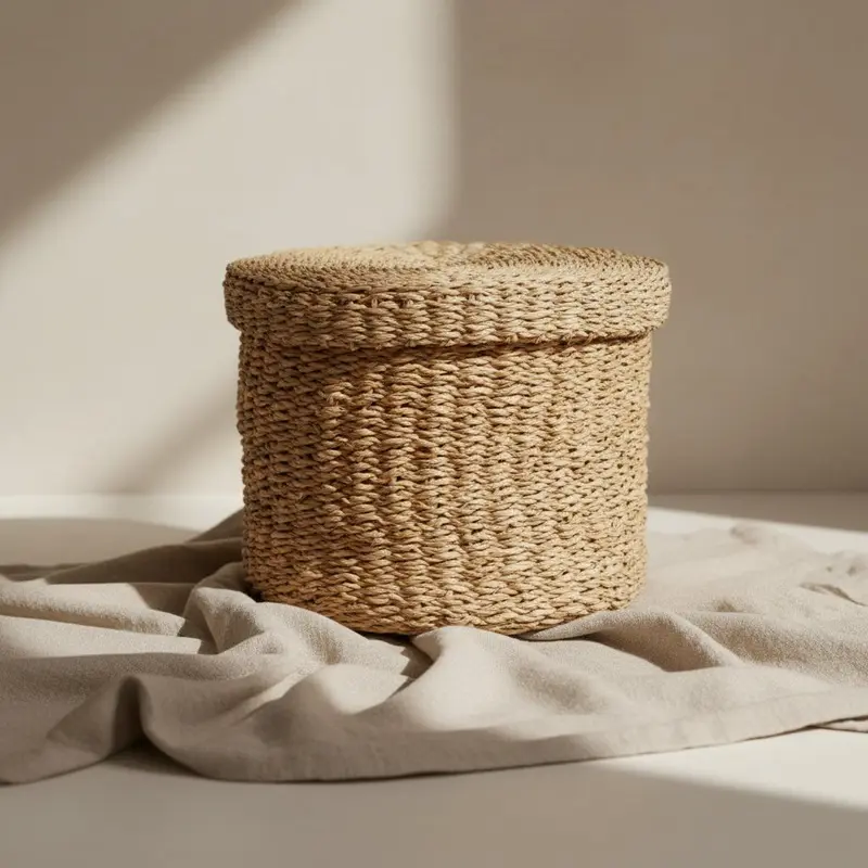 Cesta con tapa 20x18cm