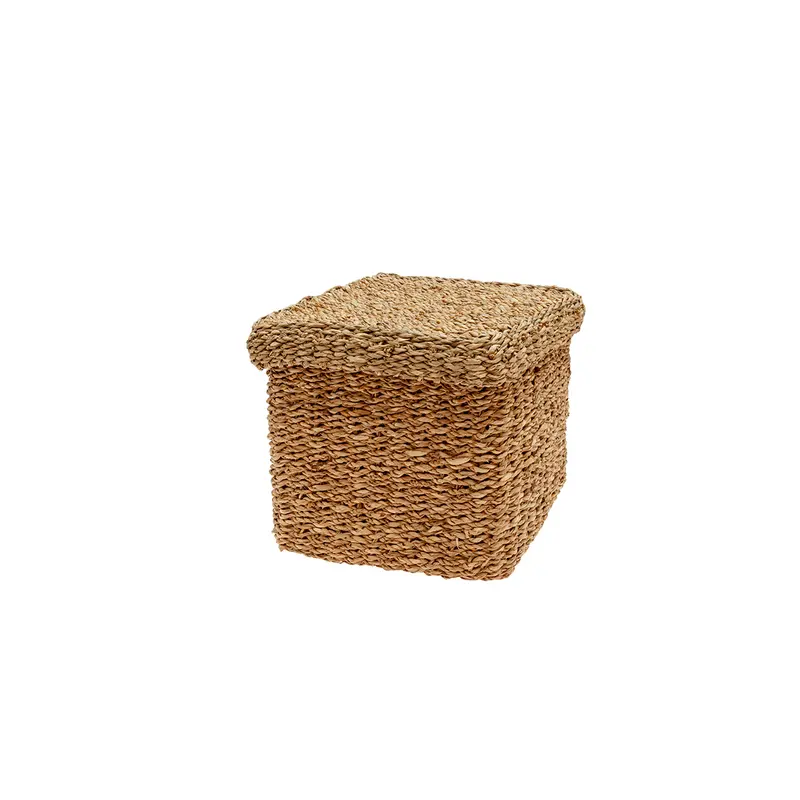 Cesta con tapa 24x24x21cm