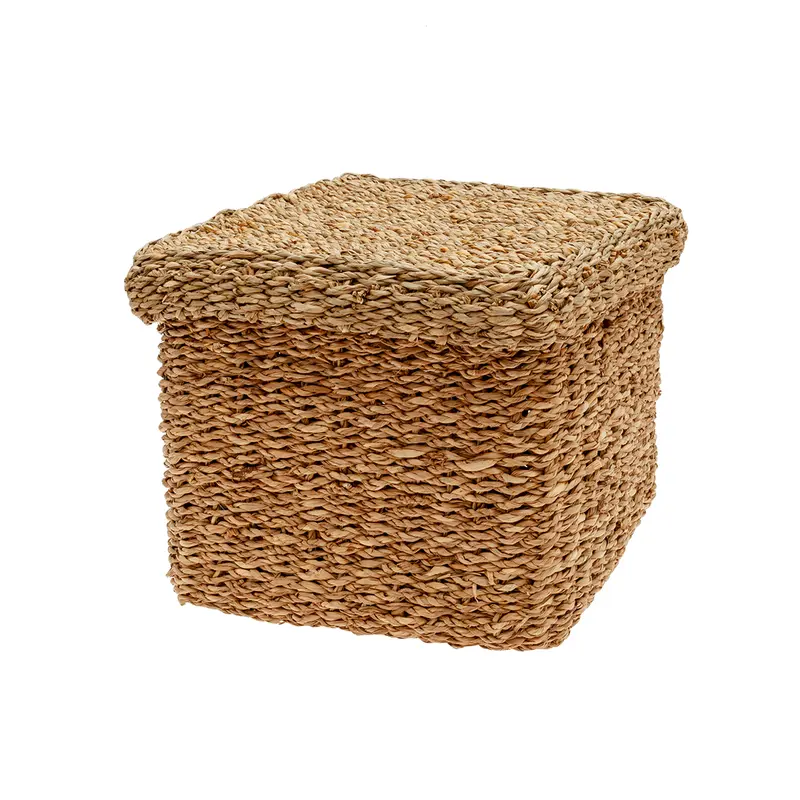 Cesta con tapa 29x29x23cm