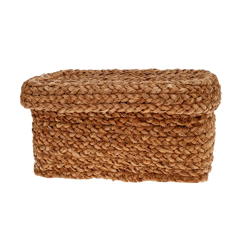 Cesta rectangular con tapa 25x13cm