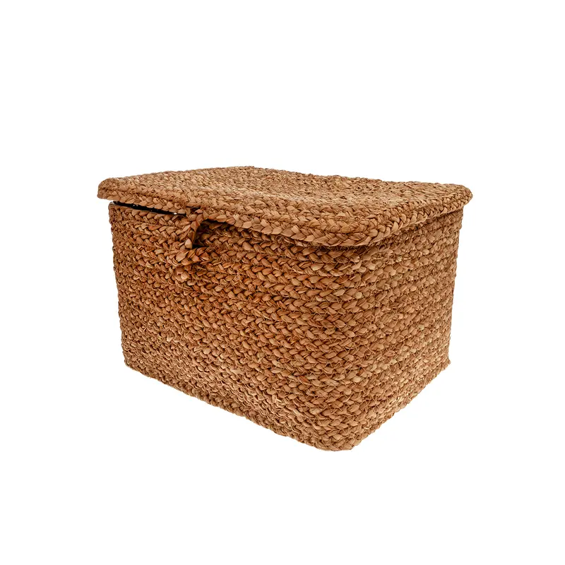 Cesta rectangular con tapa 26x15cm