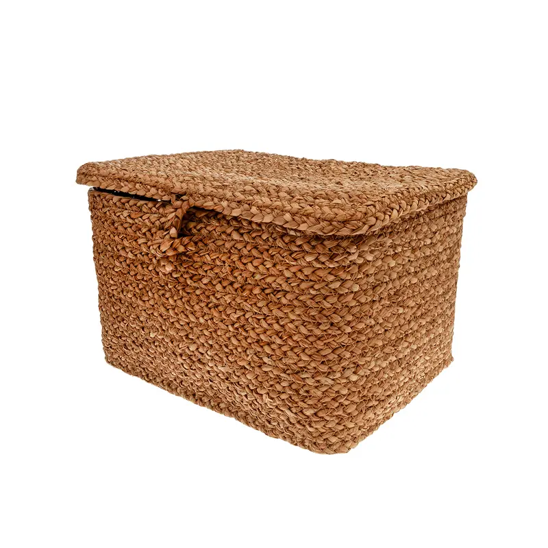 Cesta rectangular con tapa 35x24cm