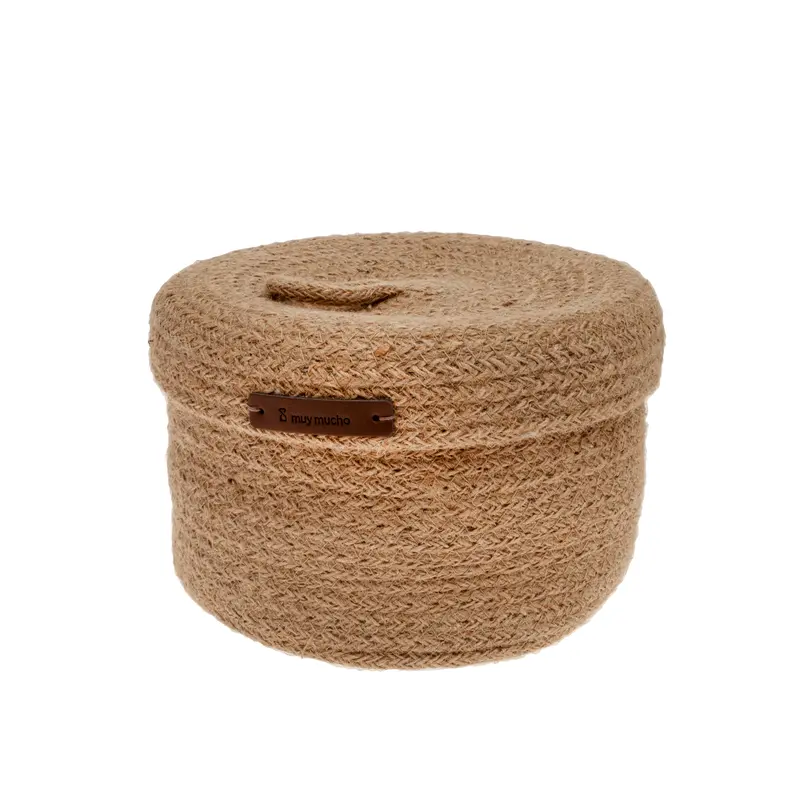 Cesta redonda con tapa