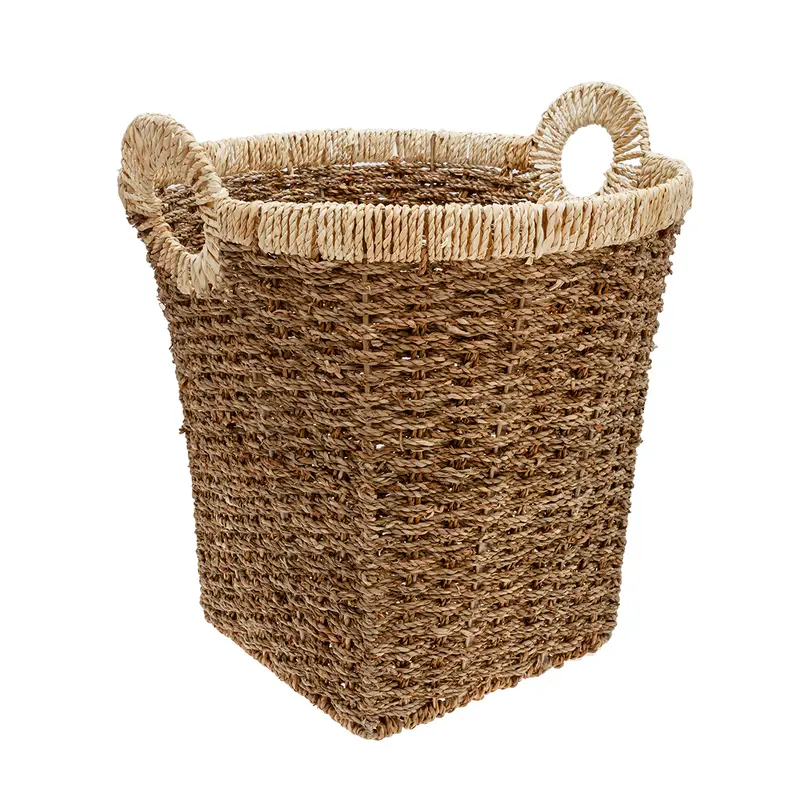 CESTA SEAGRASS 44X41X46 MARRON