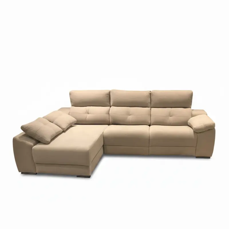 Chaiselongue modelo INDIANA en tela Aquaclean con asientos fijos