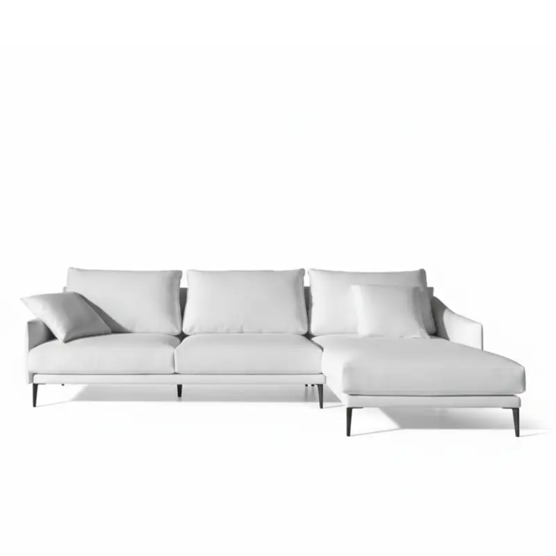 Chaiselongue totalmente desenfundable modelo MOMA tapizado Aquaclean