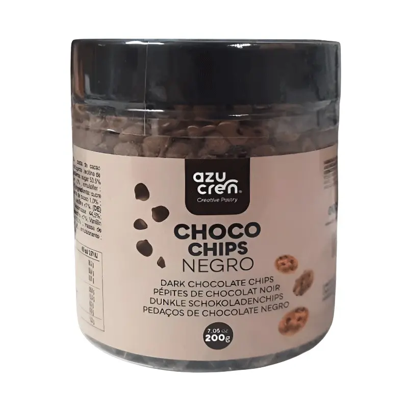 CHIPS DE CHOCOLATE NEGRO 200 GRAMOS AZUCREN